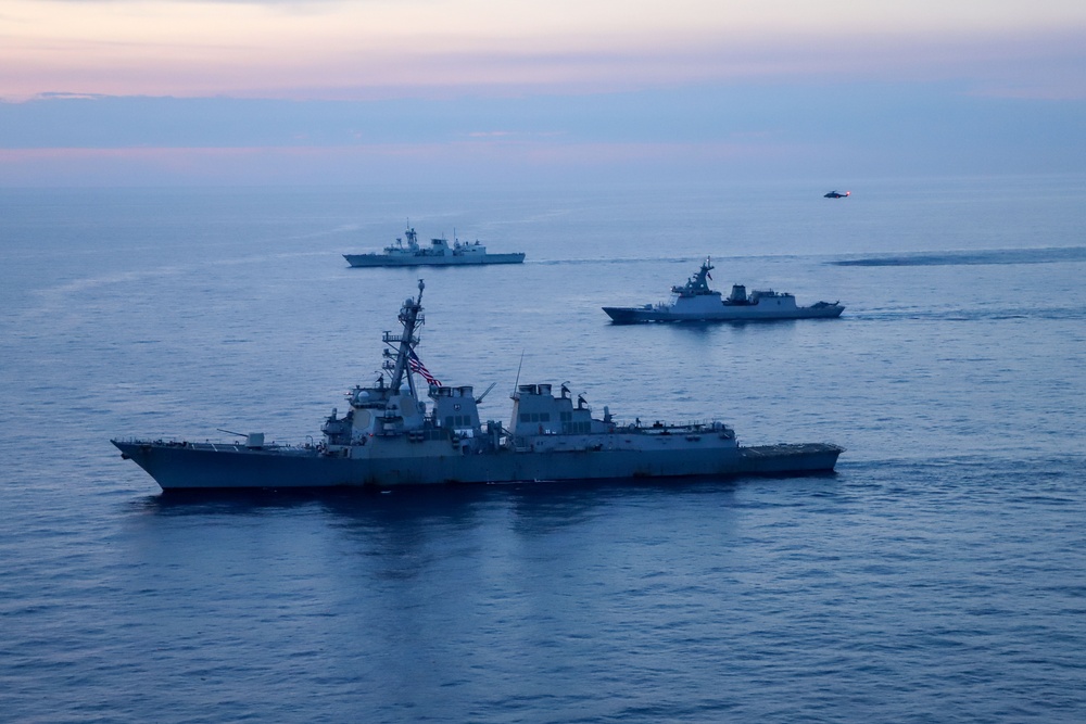 Canada, Philippines and U.S conduct a maneuvering exercise during Sama Sama 2024