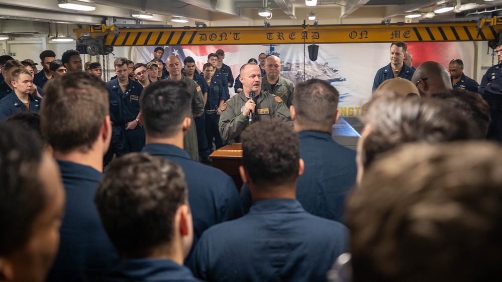 USS George Washington CO Commends Reactor Department Sailors