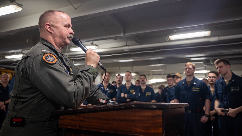 USS George Washington CO Commends Reactor Department Sailors
