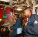 Sailors aboard the USS Howard conduct a general quarters drill in the South China Sea