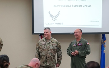 403rd Mission Support Group hosts active duty counterparts