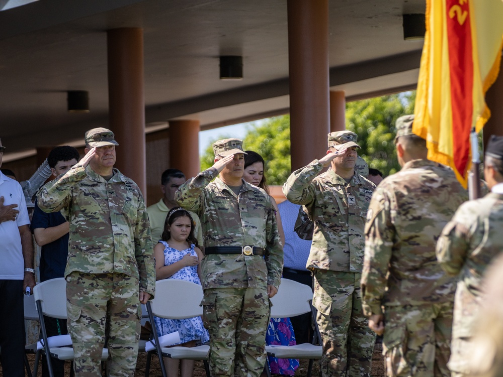 210th Regional Support Group Welcomes New Commander in Change of Command Ceremony