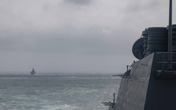 U.S. 7th Fleet Destroyer and The Royal Canadian Navy Conduct Bilateral Transit in the Taiwan Strait