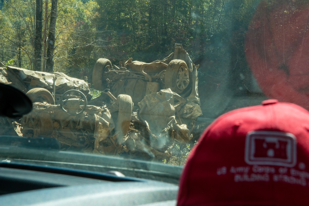 Damage From Hurricane Helene In Marion, North Carolina