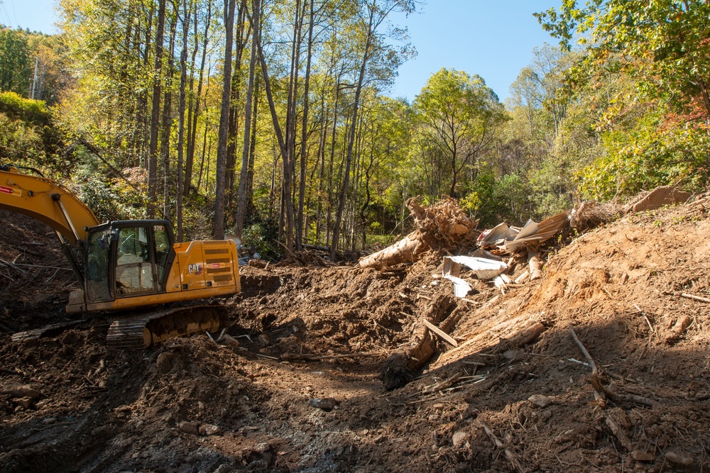 Damage From Hurricane Helene In Marion, North Carolina