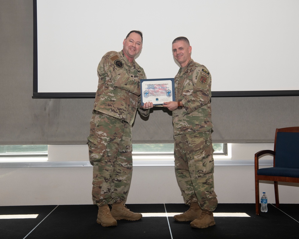 SMSgt Andrew Habecker promotes to Chief