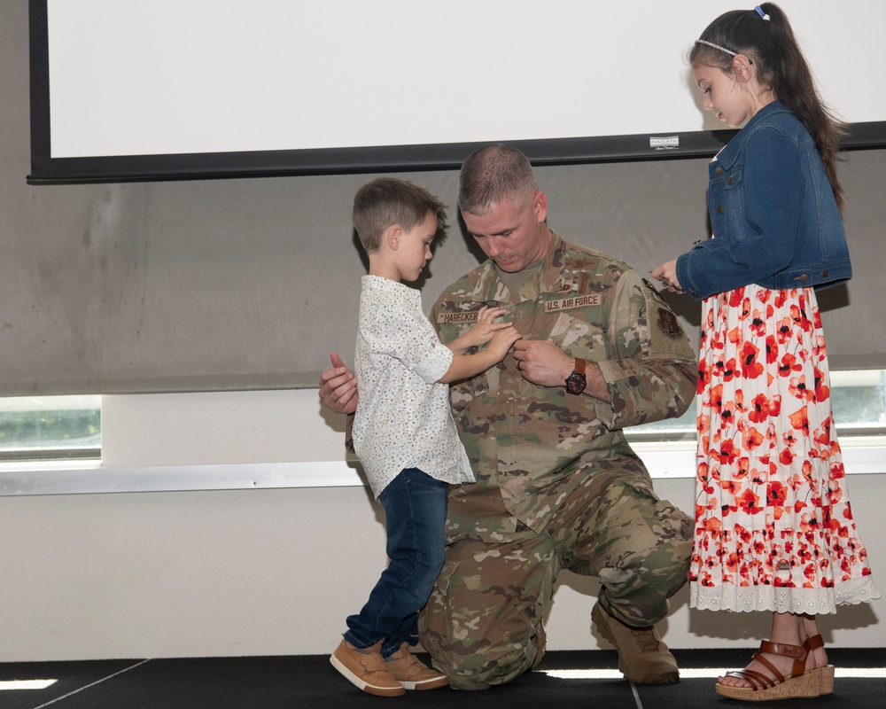 SMSgt Andrew Habecker promotes to Chief