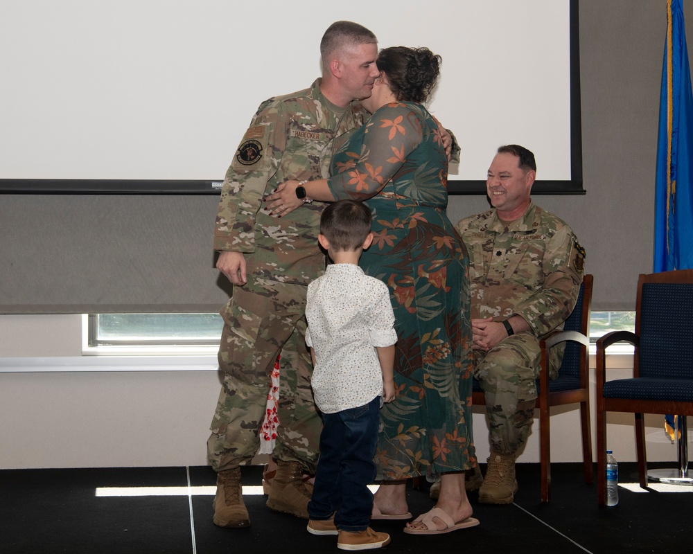 SMSgt Andrew Habecker promotes to Chief