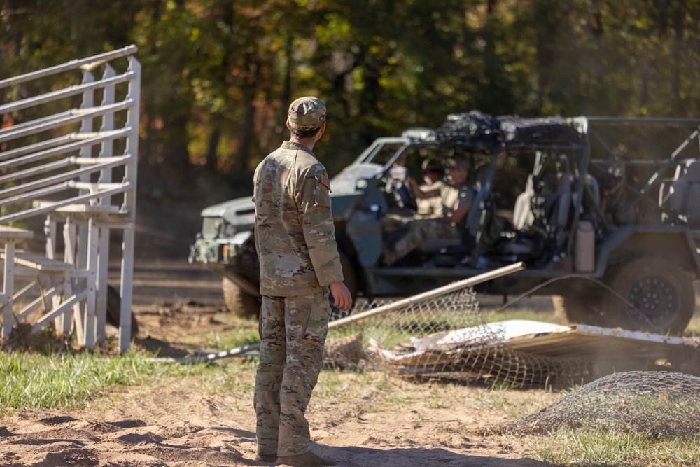 1-502nd Infantry Battalion assist Charles D. Owen Middle School