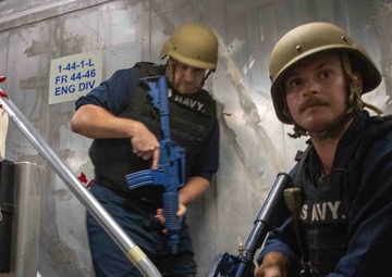 USS Gabrielle Giffords (LCS 10) conducts daily operations while in port Singapore