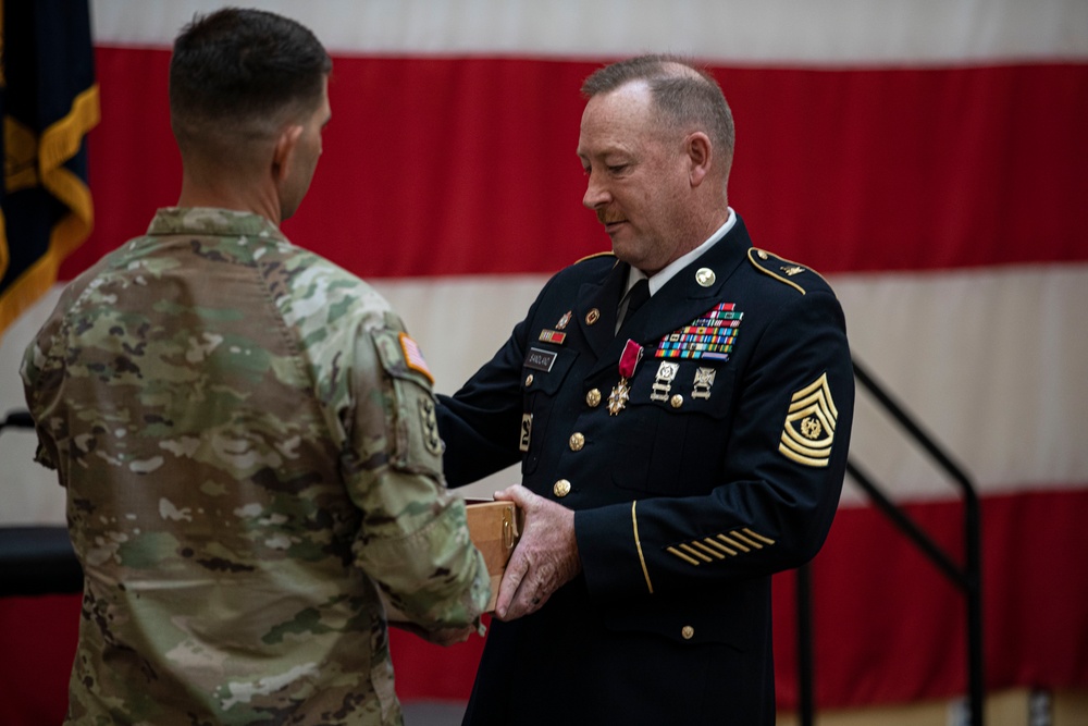 Command Sgt. Maj. Eric Sandland retires after 33 years of service