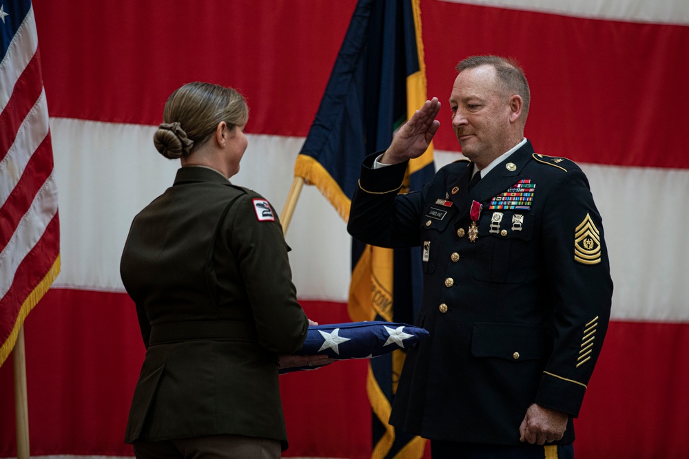 Command Sgt. Maj. Eric Sandland retires after 33 years of service