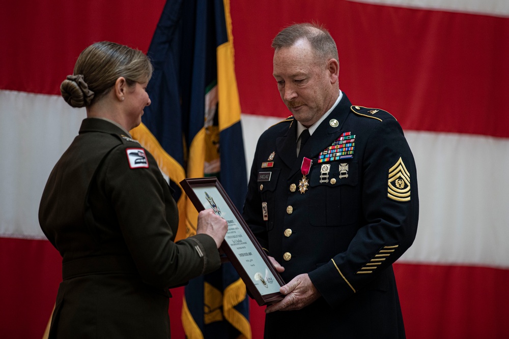 Command Sgt. Maj. Eric Sandland retires after 33 years of service