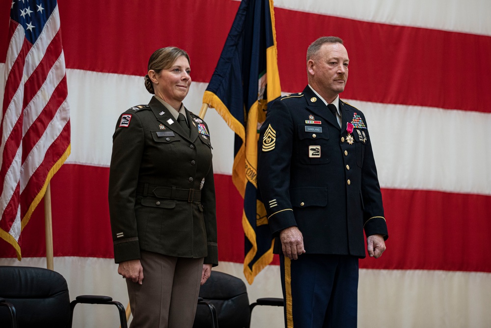 Command Sgt. Maj. Eric Sandland retires after 33 years of service