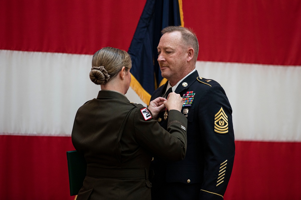 Command Sgt. Maj. Eric Sandland retires after 33 years of service