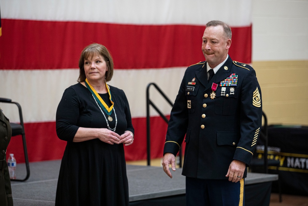 Command Sgt. Maj. Eric Sandland retires after 33 years of service