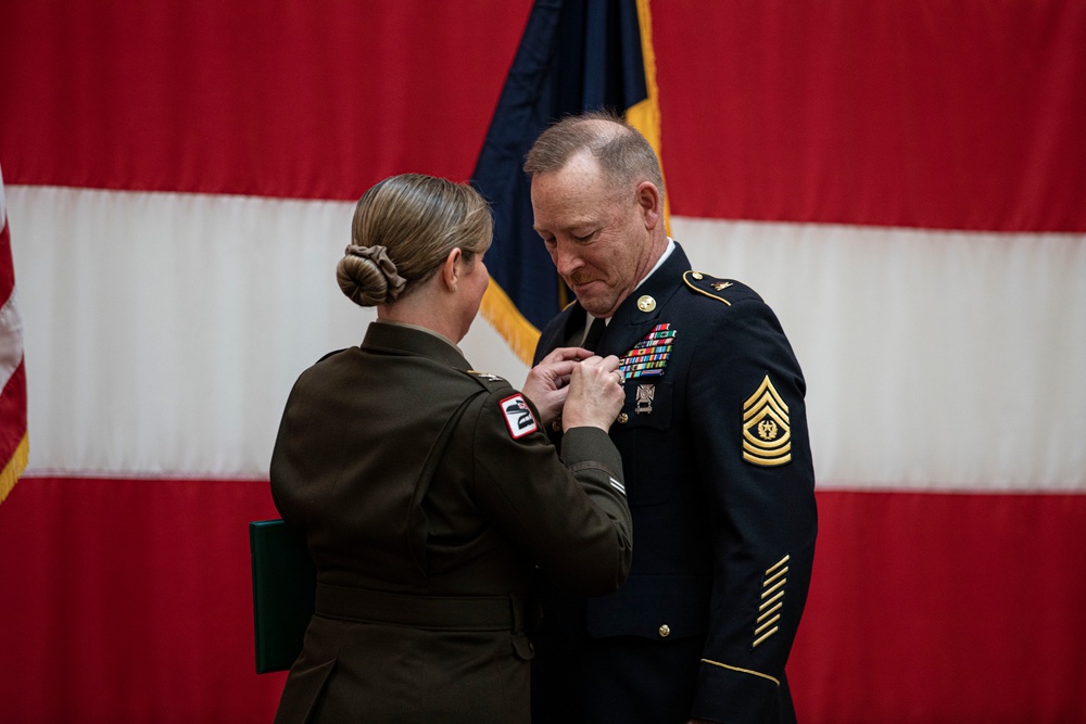 Command Sgt. Maj. Eric Sandland retires after 33 years of service