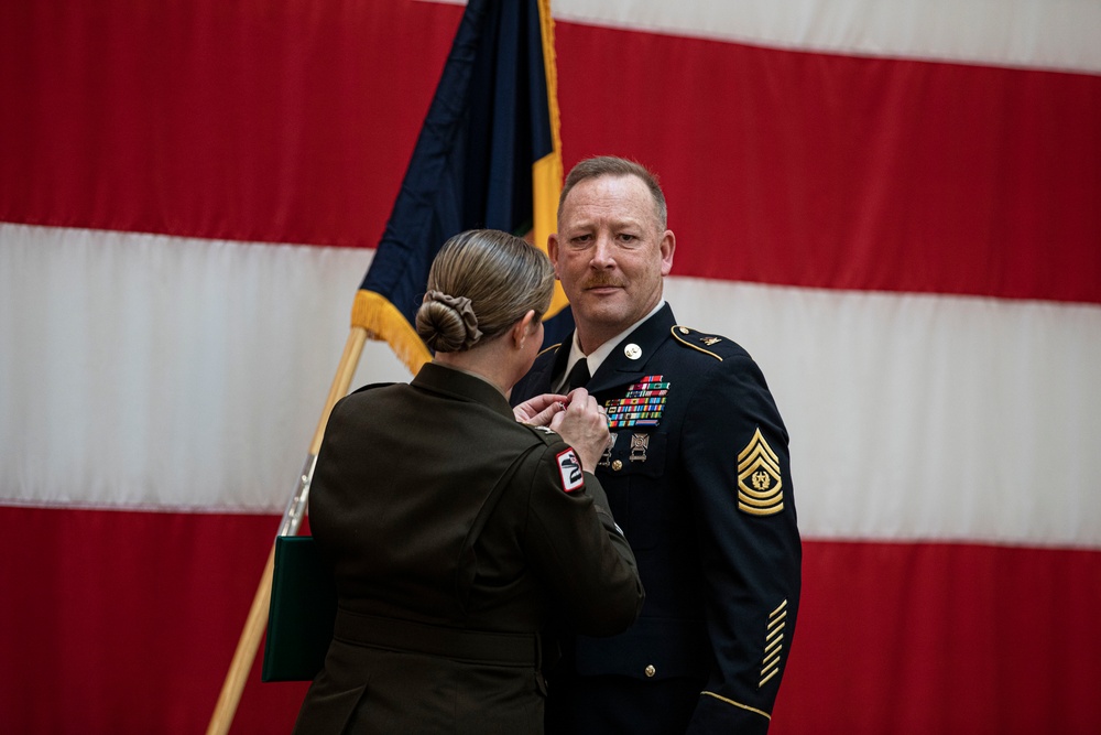 Command Sgt. Maj. Eric Sandland retires after 33 years of service