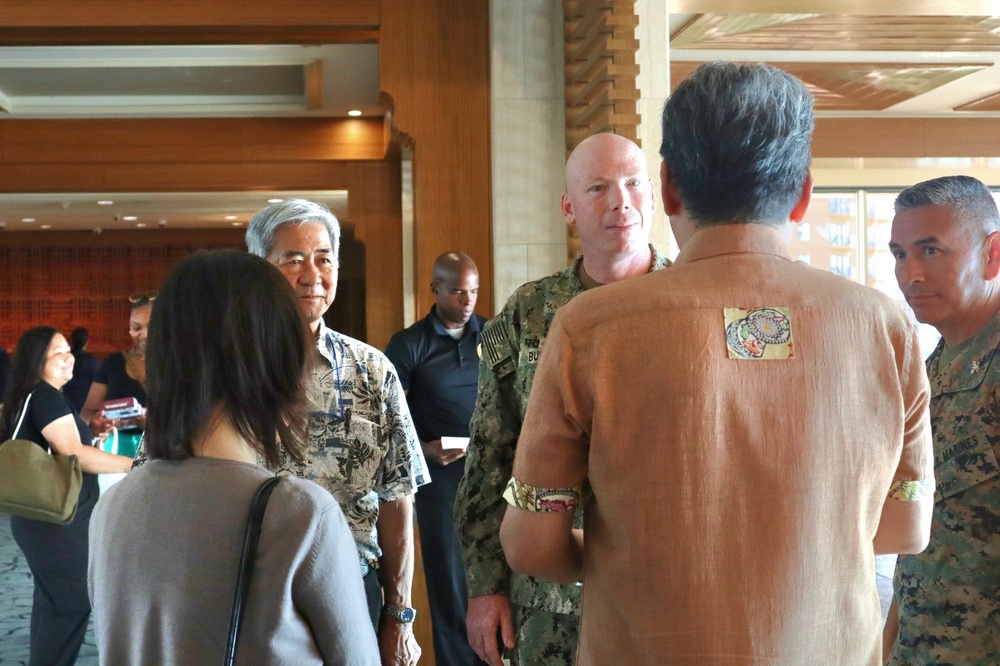 Military Leadership Greet Representatives from Japan's Burea of Policies for Regional Society and Ministry ofr Defense