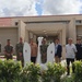 Military Leadership and Representatives of the Government of Japan Pose in Front of Apra Harbor Clinic