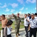 CAPT Blake Burkett Discusses Construction Project with Representatives of Japan During a Tour of Marine Corps Base Camp Blaz