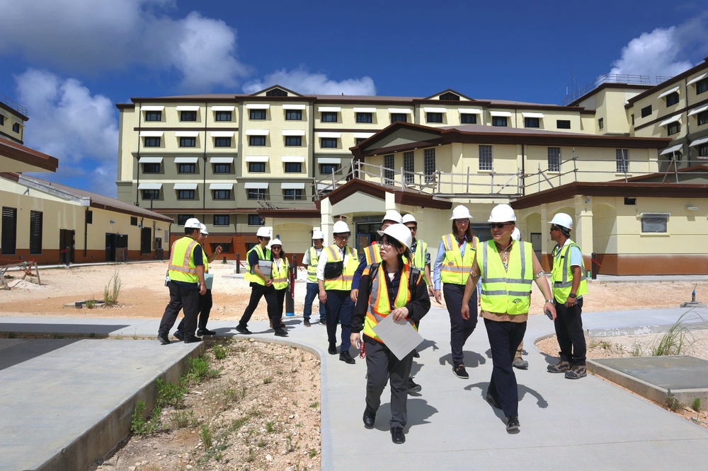 Japanese Dignitaries Tour Construction Project on Marine Corps Base Camp Blaz