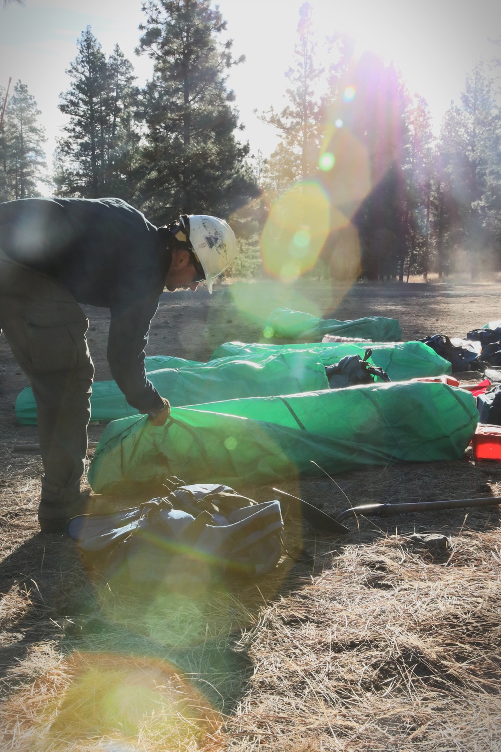 Washington National Guard service members participate in wildfire training