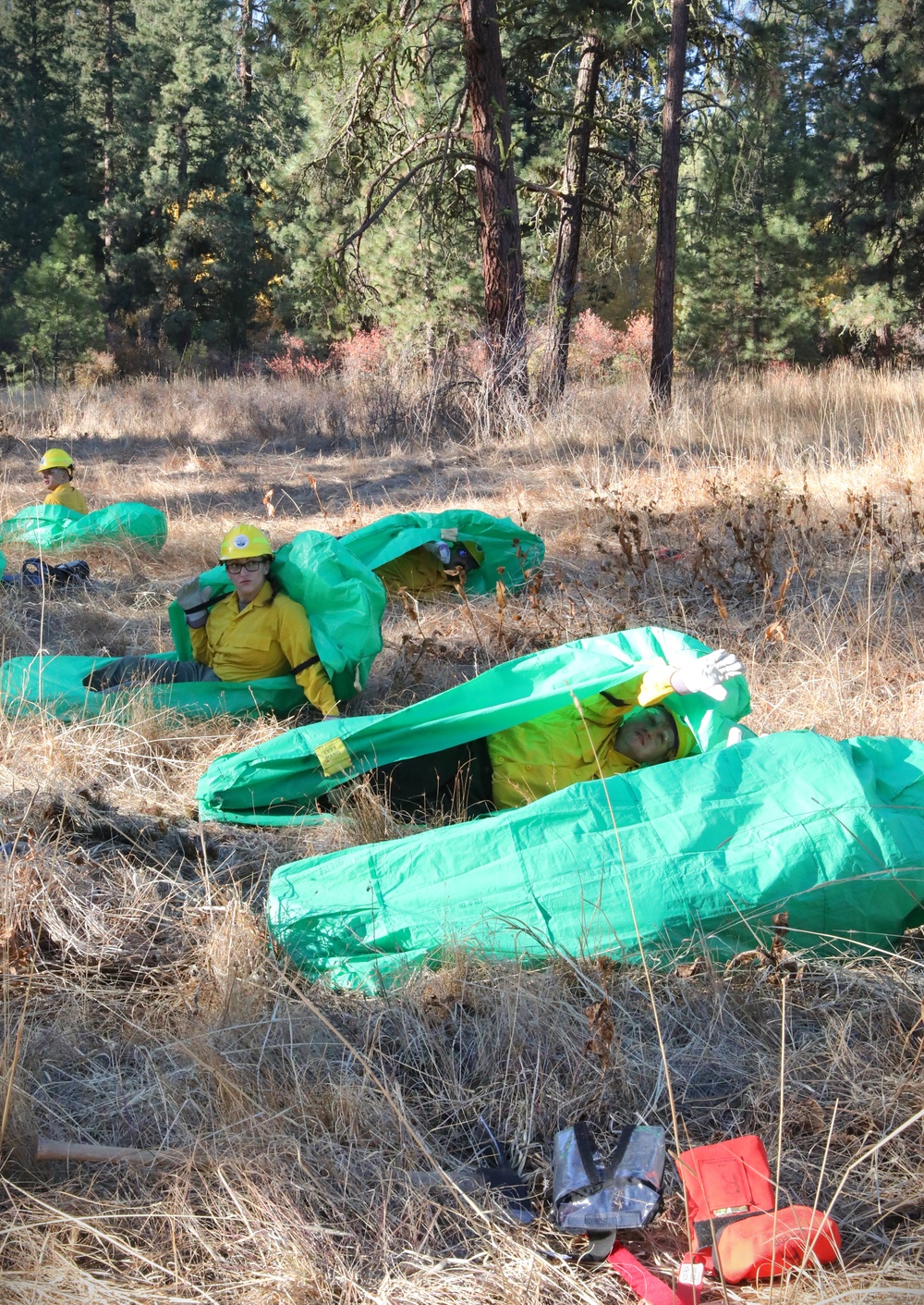 Washington National Guard service members participate in wildfire training