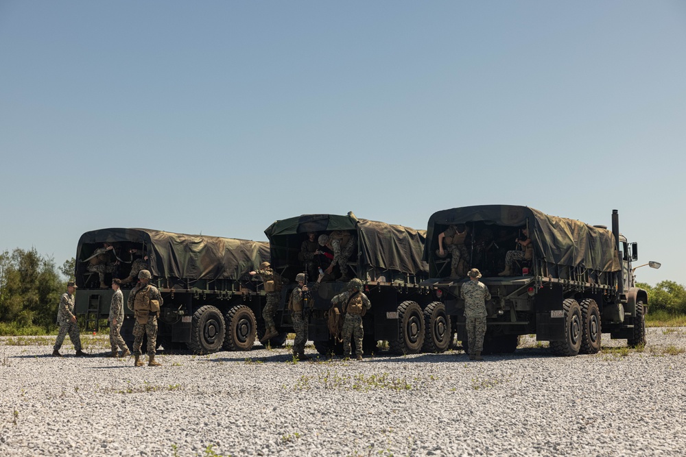 U.S. Marines with 3rd Maintenance Battalion prepare for a battalion field exercise