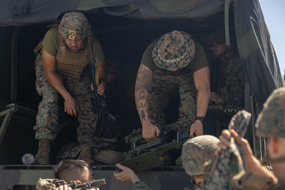 U.S. Marines with 3rd Maintenance Battalion prepare for a battalion field exercise