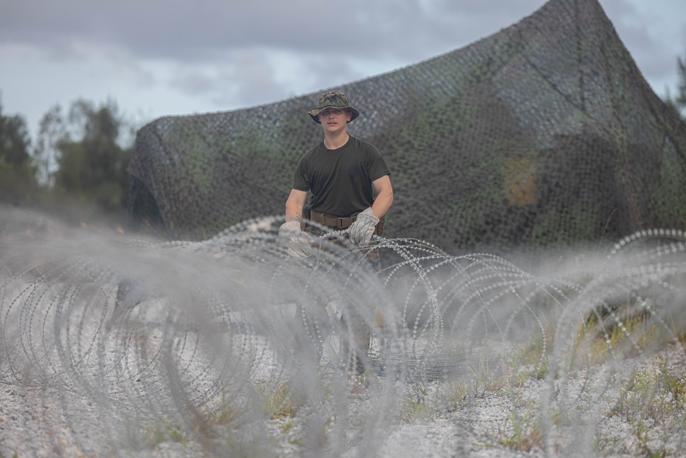 U.S. Marines with 3rd Maintenance Battalion prepare for a battalion field exercise