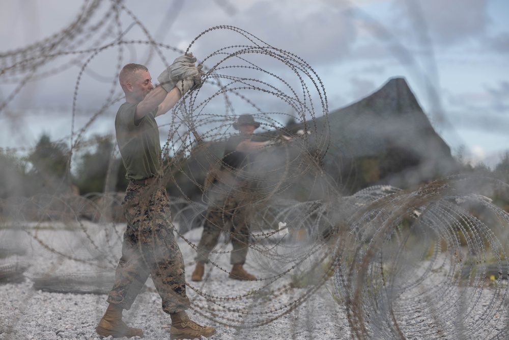 U.S. Marines with 3rd Maintenance Battalion prepare for a battalion field exercise