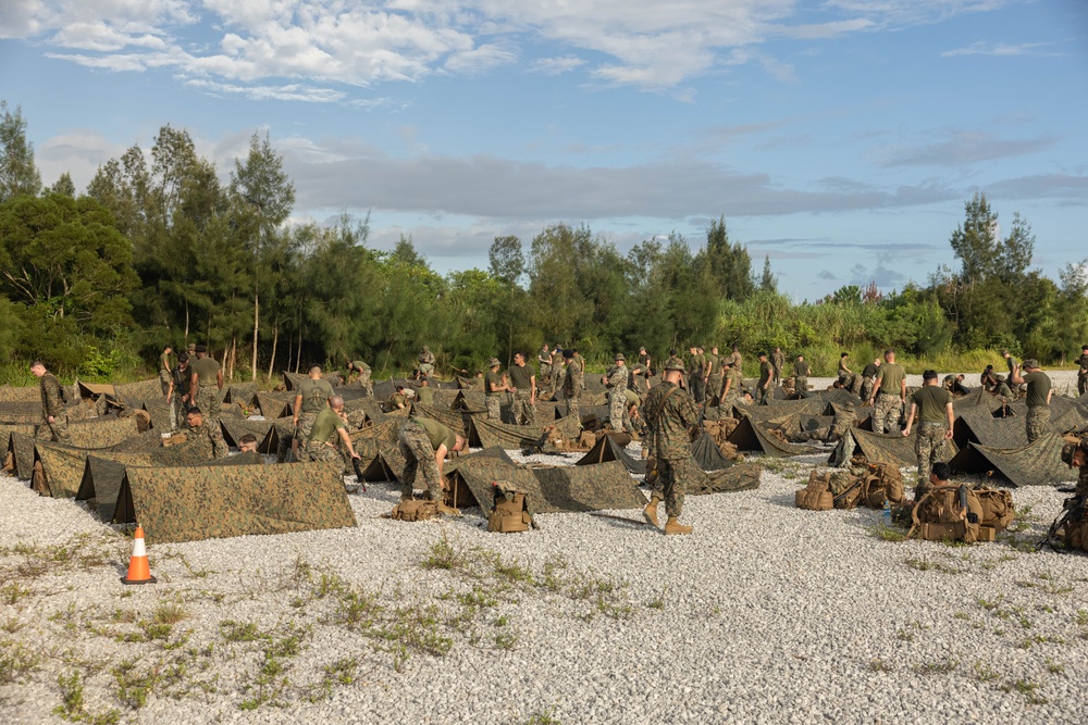 U.S. Marines with 3rd Maintenance Battalion prepare for a battalion field exercise