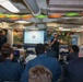 Sailors aboard the USS Howard celebrate Hispanic Heritage Month in the South China Sea