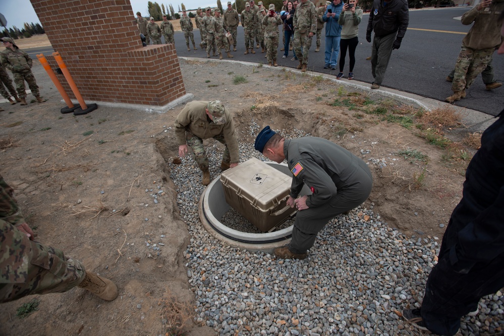 141st Air Refueling Wing buries time capsule