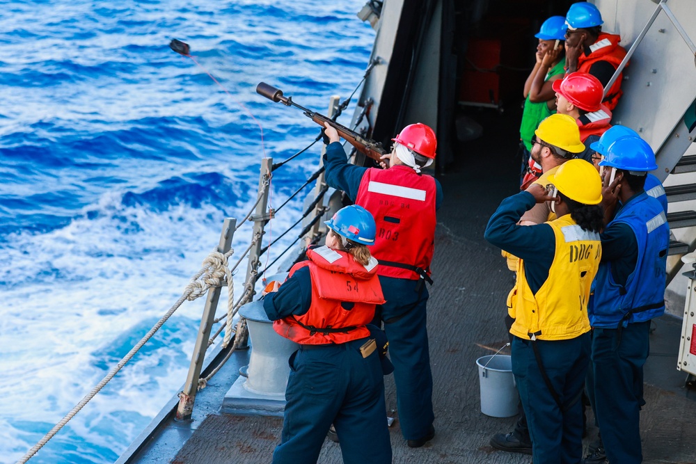 USS Bulkeley completes a Replenishment at Sea