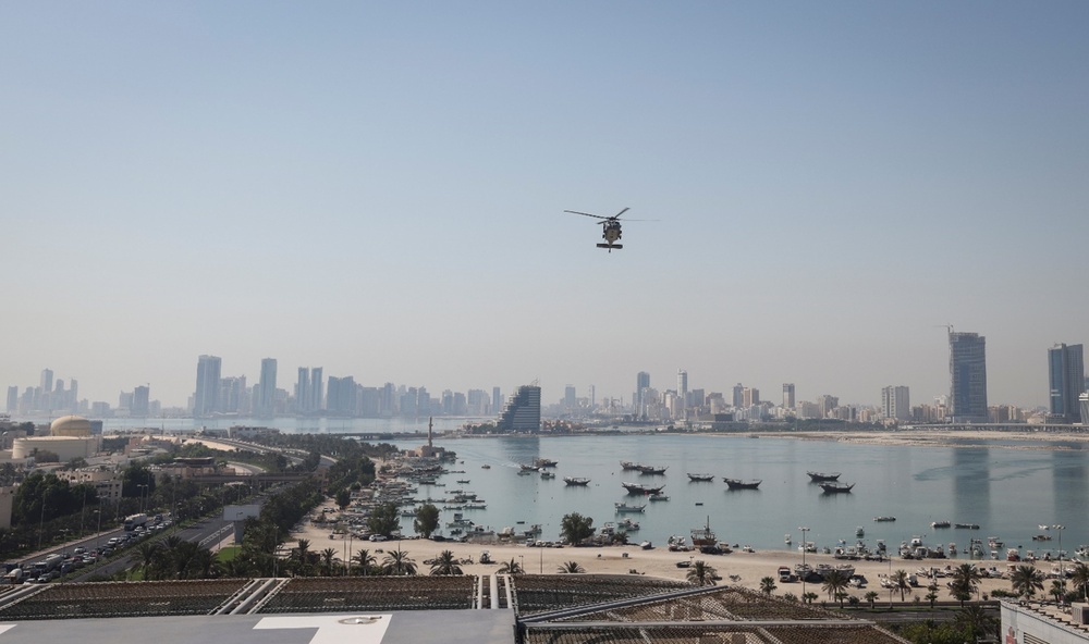 Air MEDEVAC drill at King Hamad University Hospital