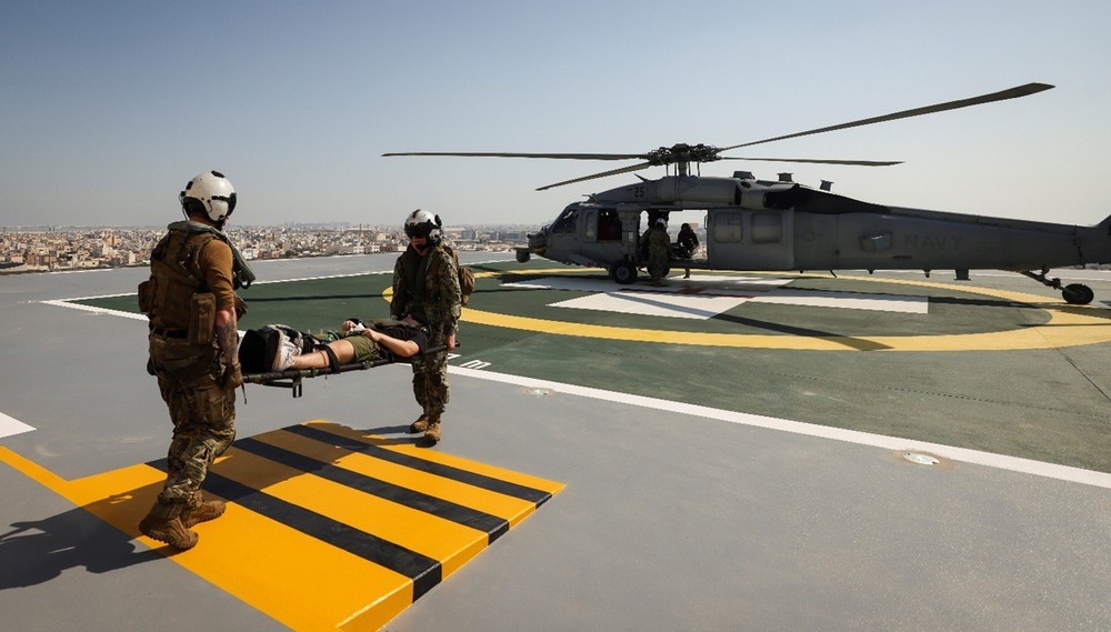 Air MEDEVAC drill at King Hamad University Hospital