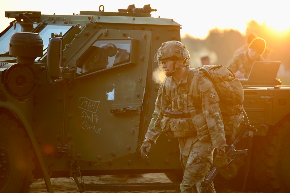 3rd ABCT completes 12-mile ruck as part of  the Expert Infantryman, Expert Soldier, and Expert Field Medical Badge competition in Poland