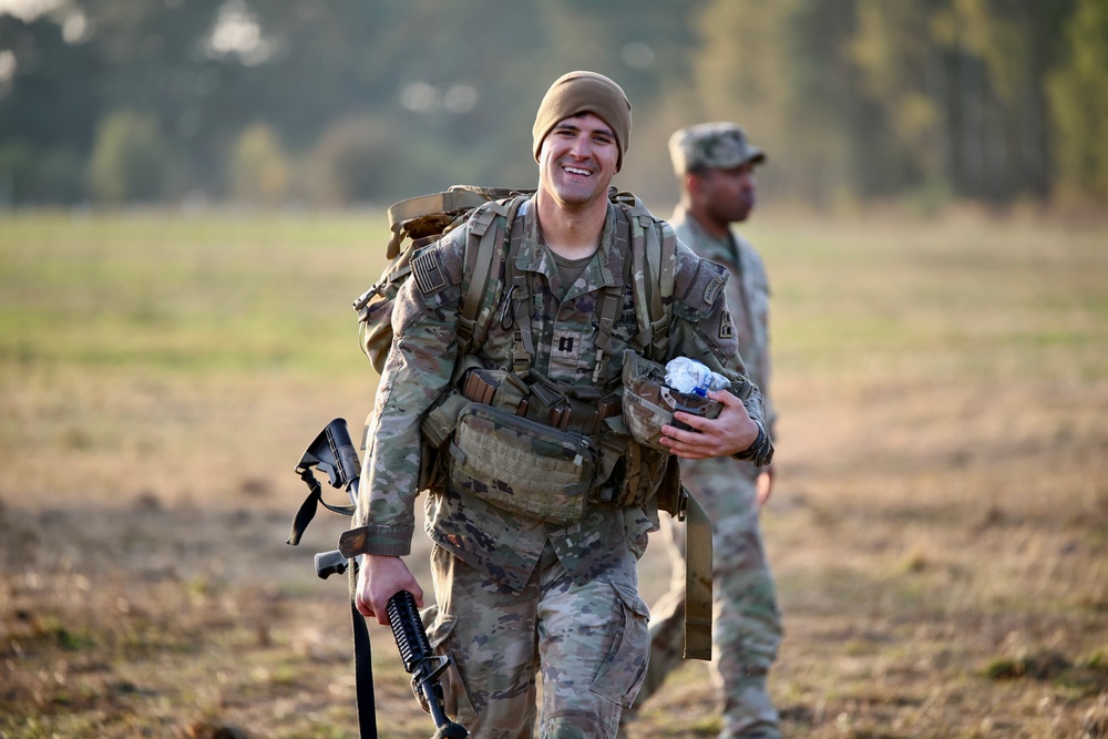 3rd ABCT completes 12-mile ruck as part of the Expert Infantryman, Expert Soldier, and Expert Field Medical Badge competition in Poland