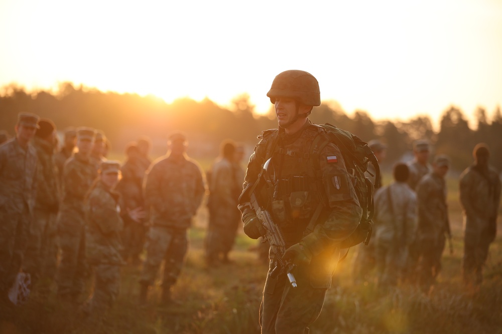 3rd ABCT completes 12-mile ruck as part of the Expert Infantryman, Expert Soldier, and Expert Field Medical Badge competition in Poland