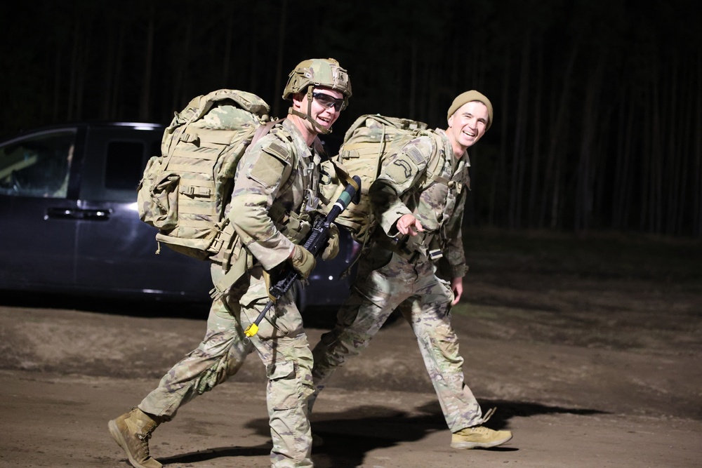 3rd ABCT completes 12-mile ruck as part of the Expert Infantryman, Expert Soldier, and Expert Field Medical Badge competition in Poland