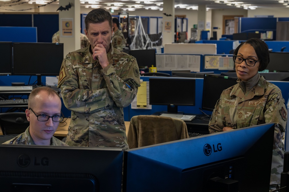 Day in the Life: 100th ARW command team integrates with 100th CS