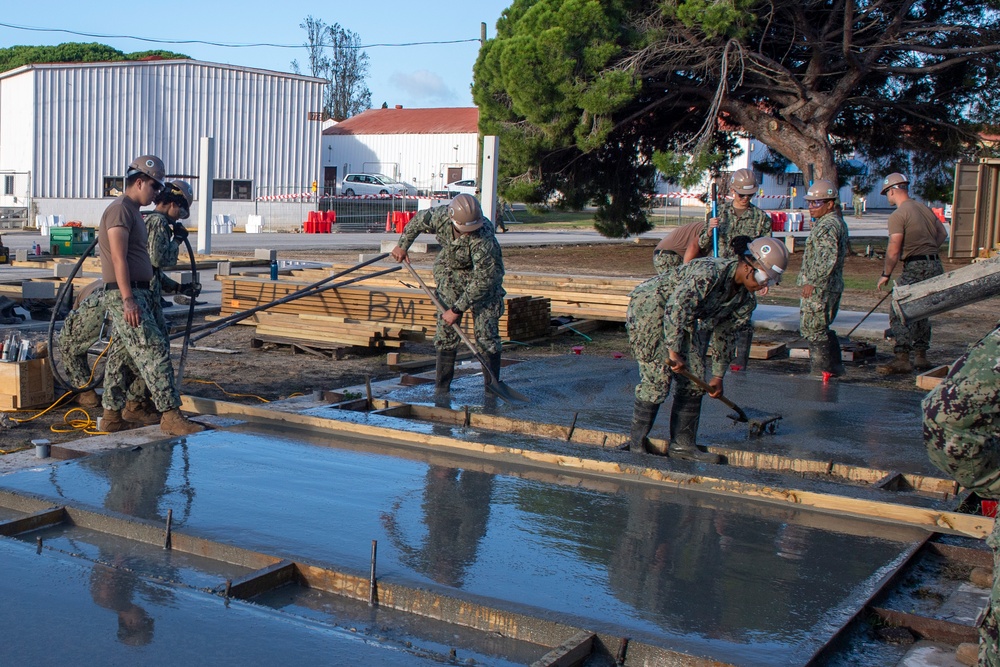 NMCB 1 STT Concrete Placement