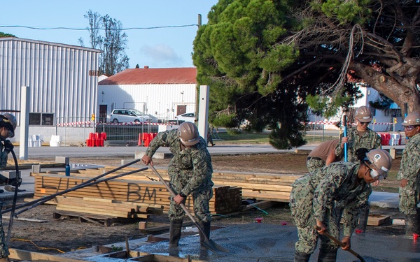 NMCB 1 STT Concrete Placement