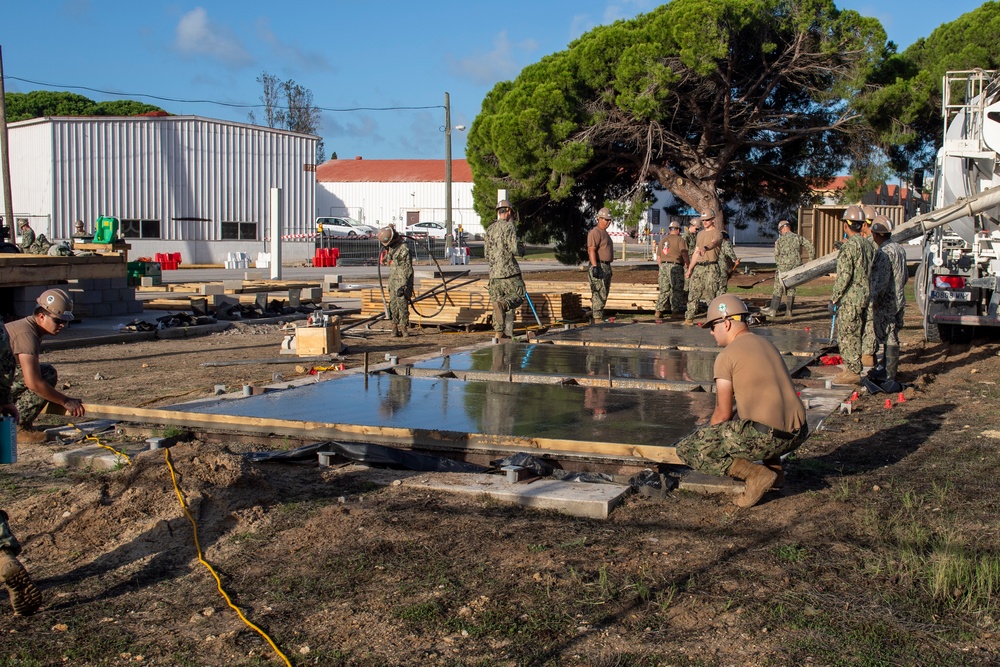 NMCB 1 STT Concrete Placement