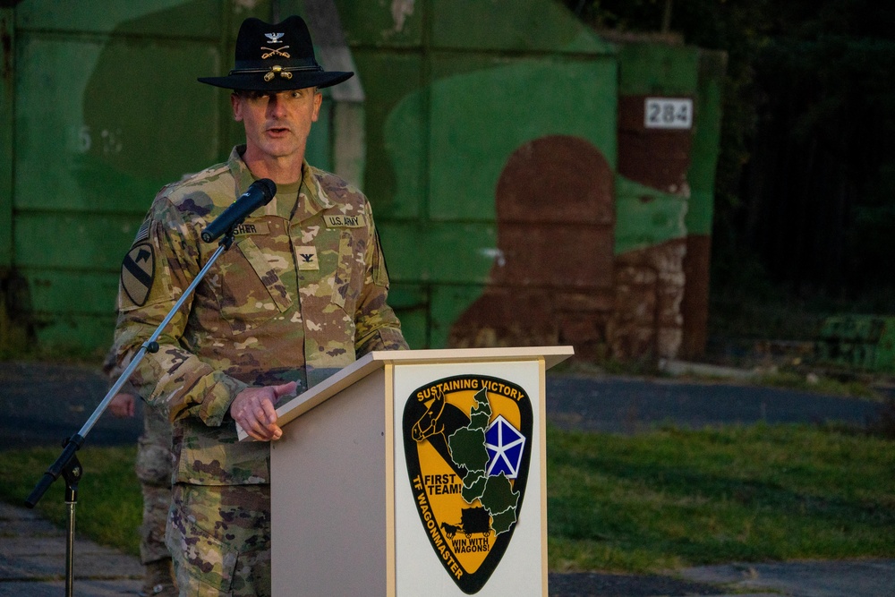 Task Force Wagonmaster conducts Spur Ride in Poland