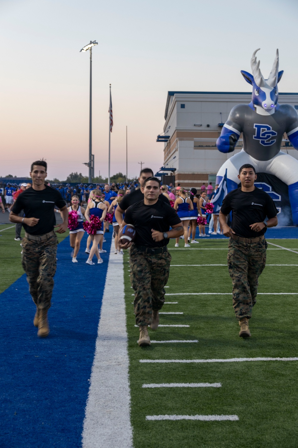 Deer Creek High School dedicates and renames football stadium in honor of fallen Marine