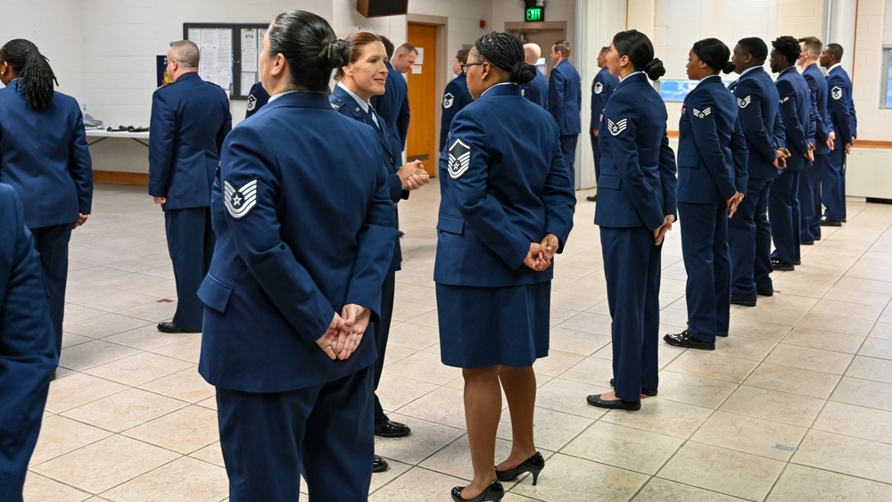 Wing Staff Agencies Airmen receive Open Ranks Inspection