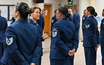 Wing Staff Agencies Airmen receive Open Ranks Inspection